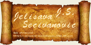 Jelisava Sečivanović vizit kartica